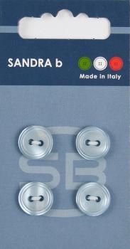 Пуговицы SANDRA 12.5 мм пластик 4 шт CARD122 голубой